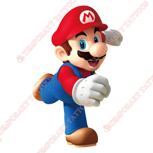 Mario Customize Temporary Tattoos Stickers NO.1334